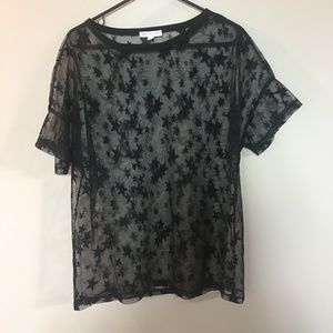 Sheer Print T-Shirt